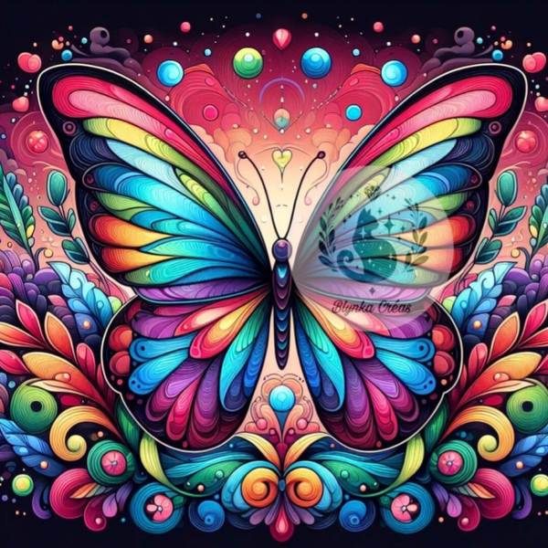 Papillon aux Mille Couleurs de Lum'ia