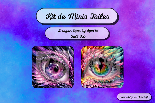 🐉✨ Kit de Minis Toiles : Dragon Eyes by Lum’ia ✨🐉 (Lot de 2)