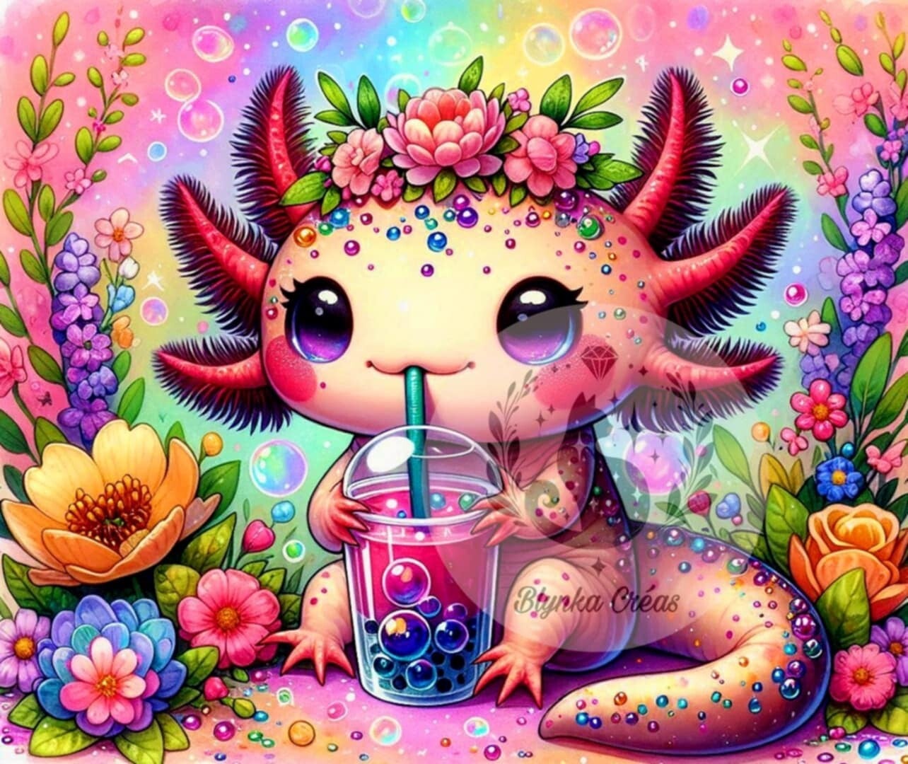 L'Axolotl et le Bubble Tea des Abysses de Lum'ia