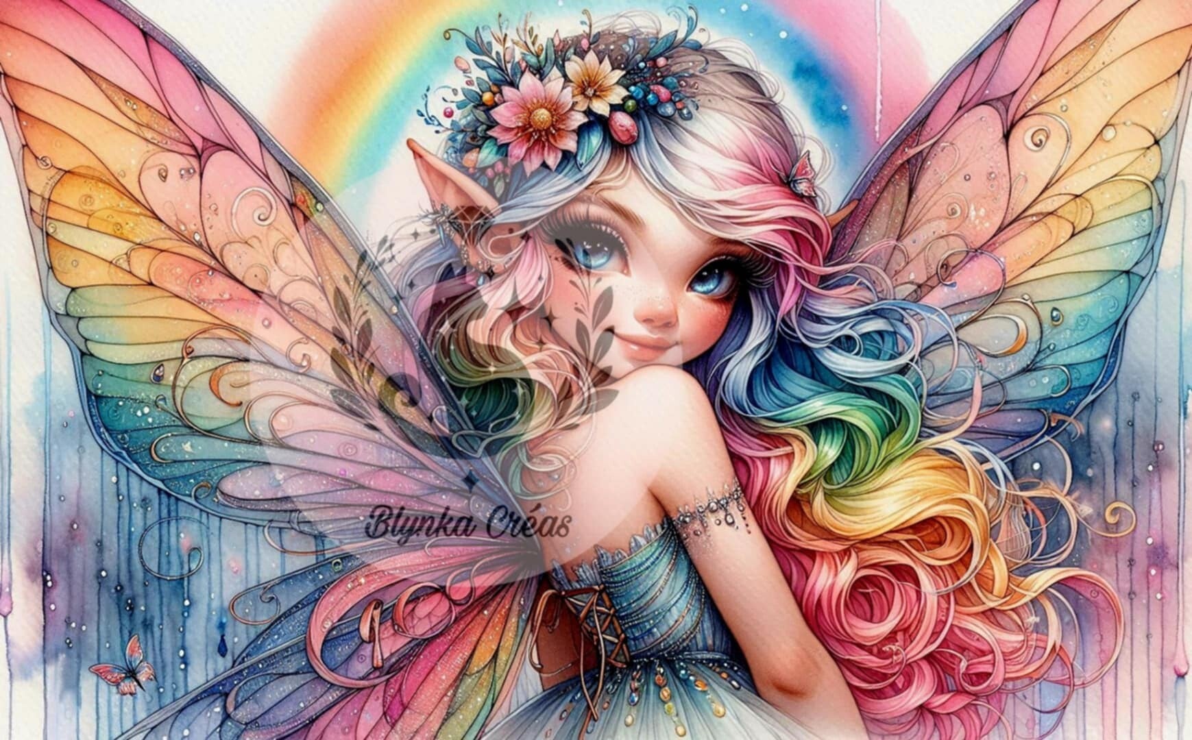 Célestia L'Elfe aux Couleurs Célestes de Lum'ia