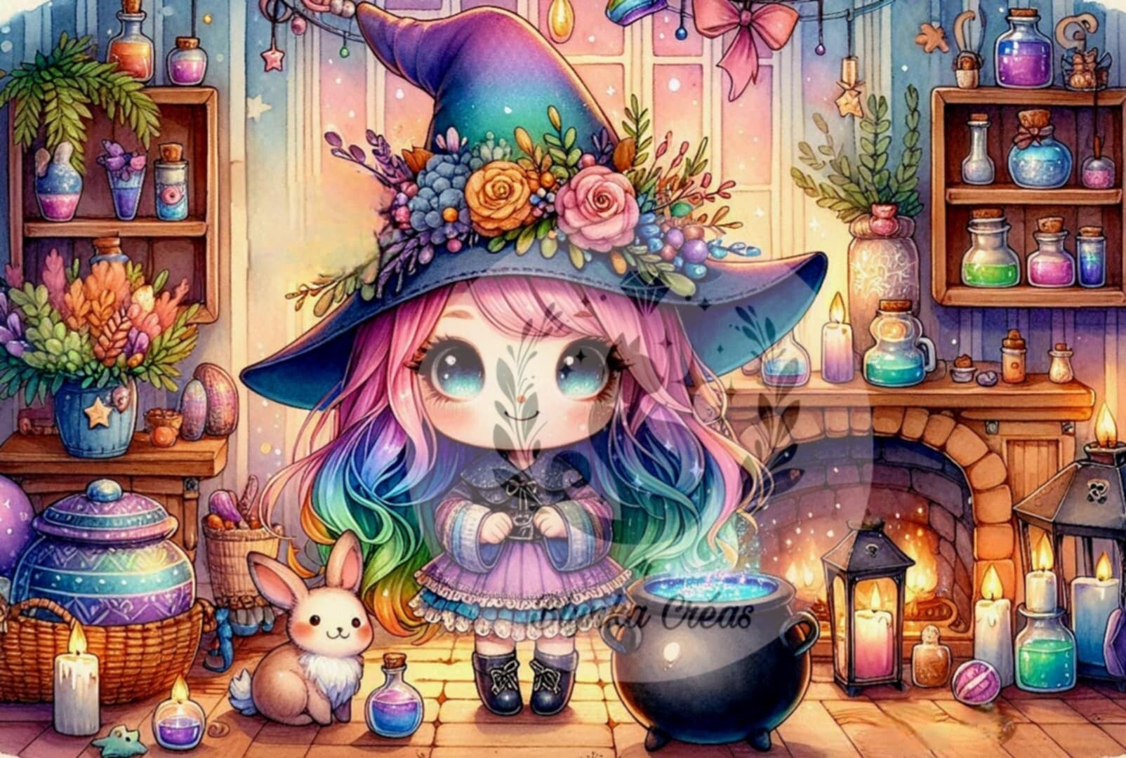 Le chaudron enchanté de la petite sorcière de Lum'ia