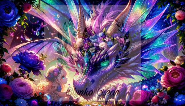 Dorine & Pépite le Dragon d'améthyste de Lum'ia
