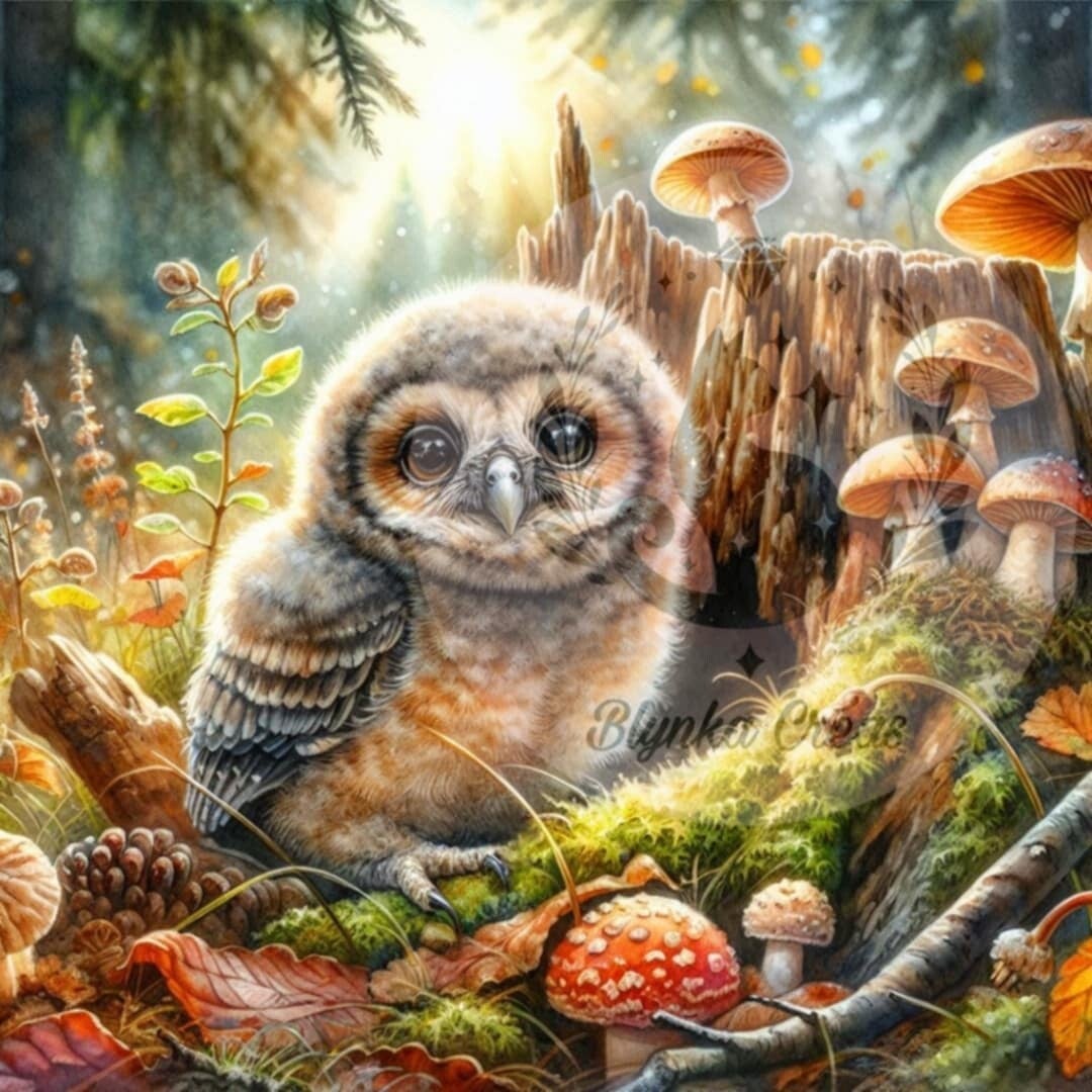 La chouette et le trésor d’automne de Lum'ia