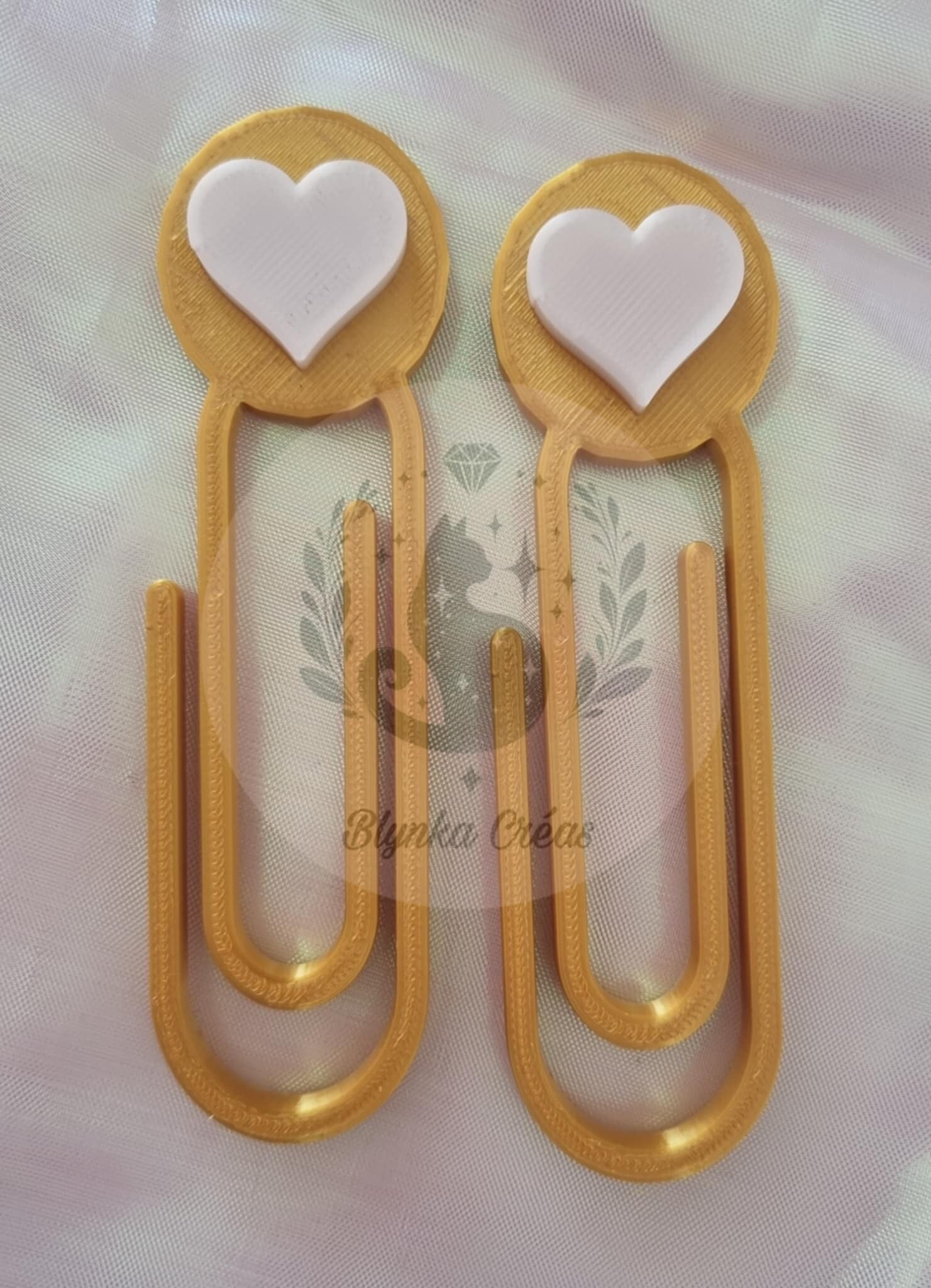 Trombones de Fixation pour Toile :  Cœur