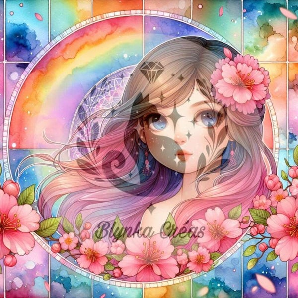 Vierge aux Couleurs Enchantées de Lum'ia