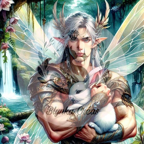 Sous la Cascade d’Émeraude : l’Elfe et le Lapin Enchanté de Lum'ia