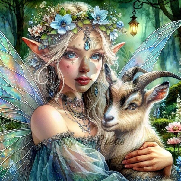 Melya et la Chèvre des Nuages de Lum'ia