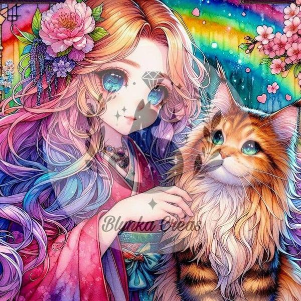 Le Chat du Rêve et la Fille aux Pétales de Lum'ia