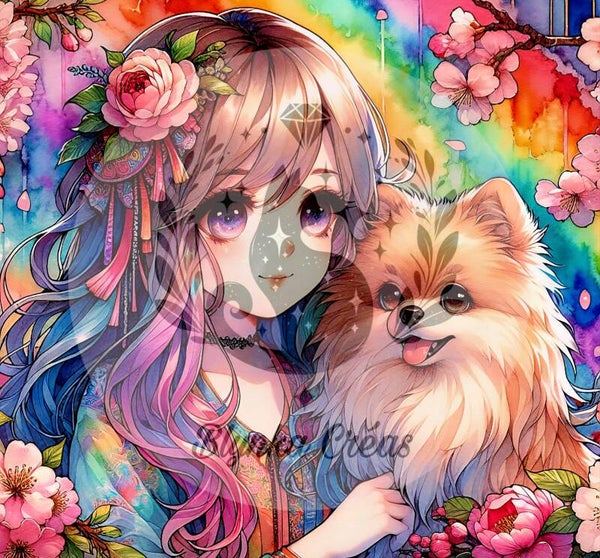 La Protectrice et le Chien des Cieux Lumineux de Lum'ia