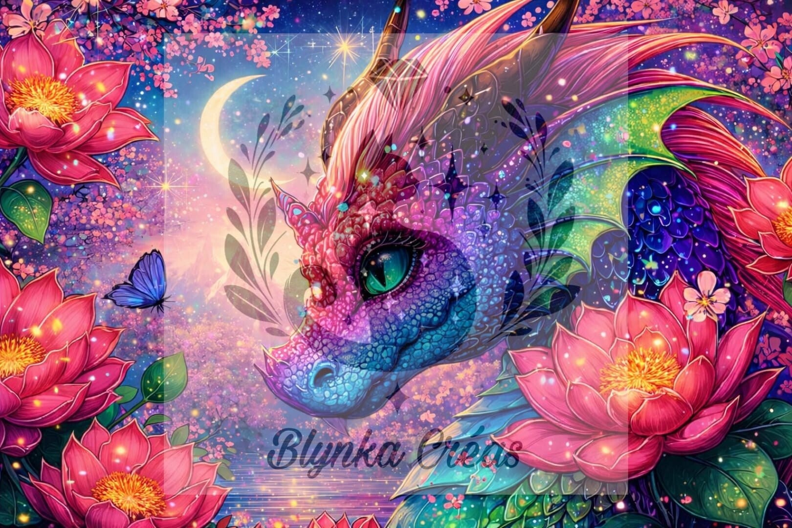 Flamme et le Papillon Céleste de Lum'ia FB