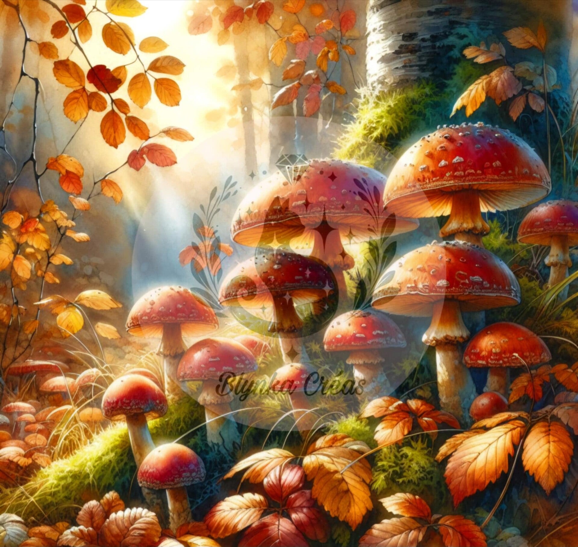 Champignons et Lumière de Lum'ia