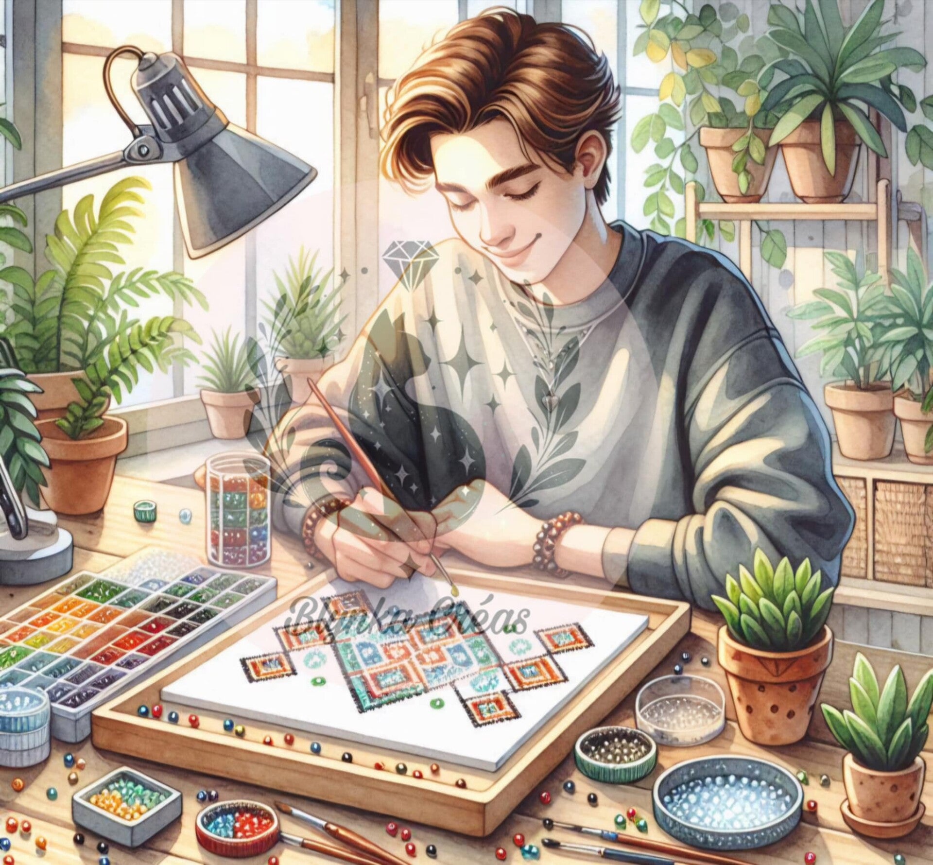 Après-midi Diamond painting de Lum'ia