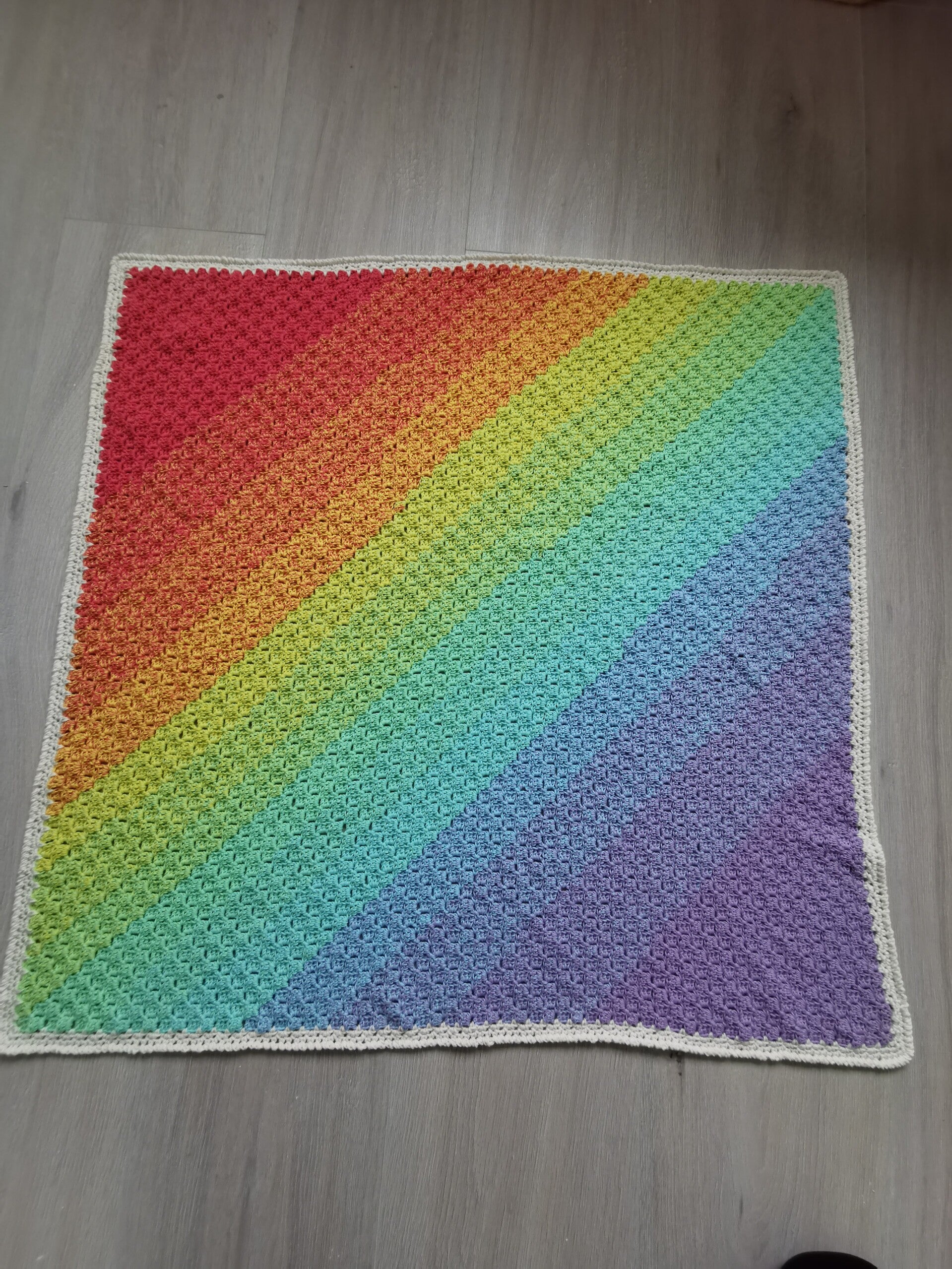 Gehaakte deken rainbow  🌈
