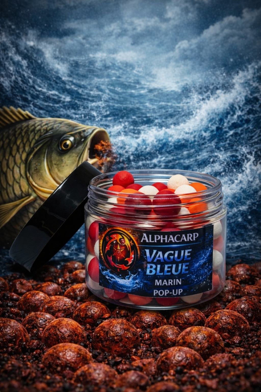 Pop-up Vague bleu Extrait Marins Ultra Crabe 16mm
