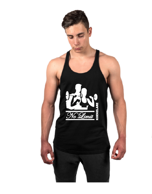 Sport tanktop heren | No Limit Gym | Kracht- \u0026 Cardiotraining |  Voedingsbegeleiding 