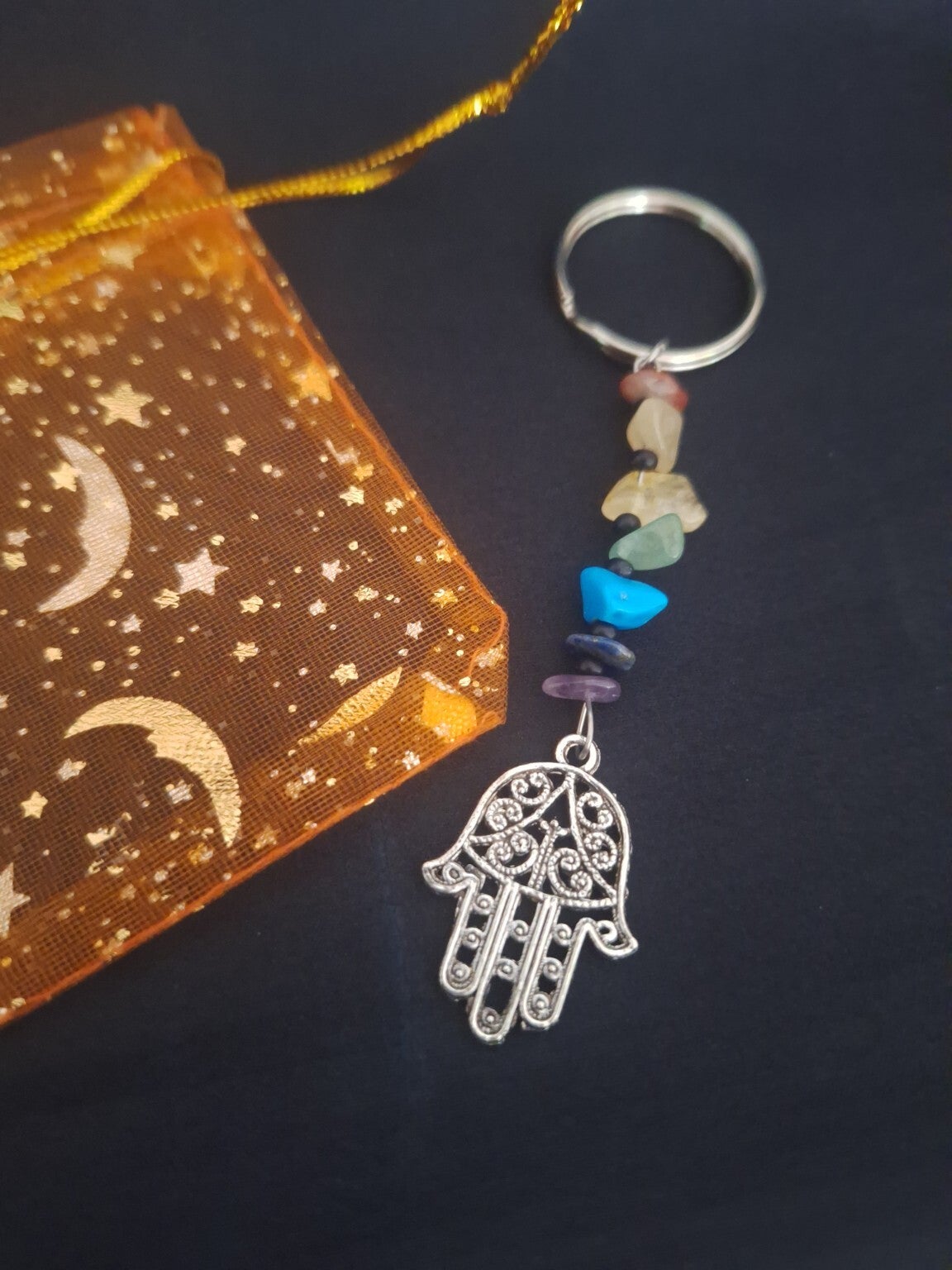 Chakrenschlüsselanhänger Hamsa-Hand – kleine Begleiter mit großer Bedeutung