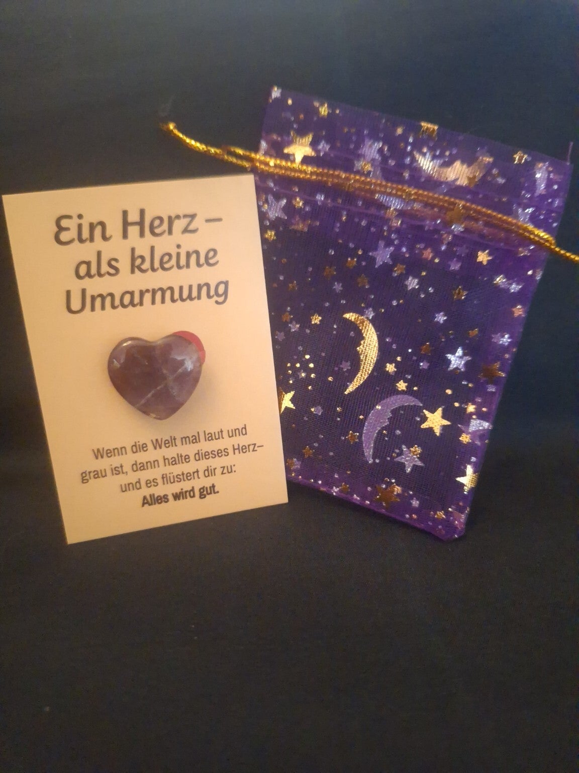 Ein Amethyst Herz – als kleine Umarmung