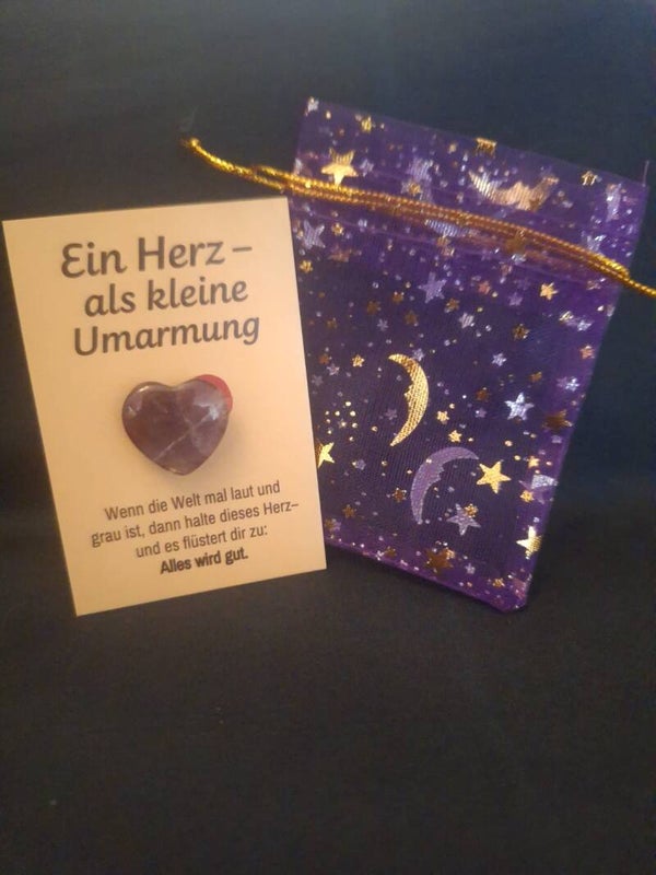 Ein Amethyst Herz – als kleine Umarmung