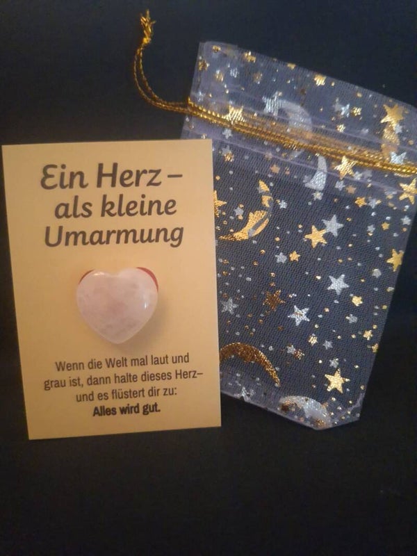 Ein Rosenquarz Herz – als kleine Umarmung