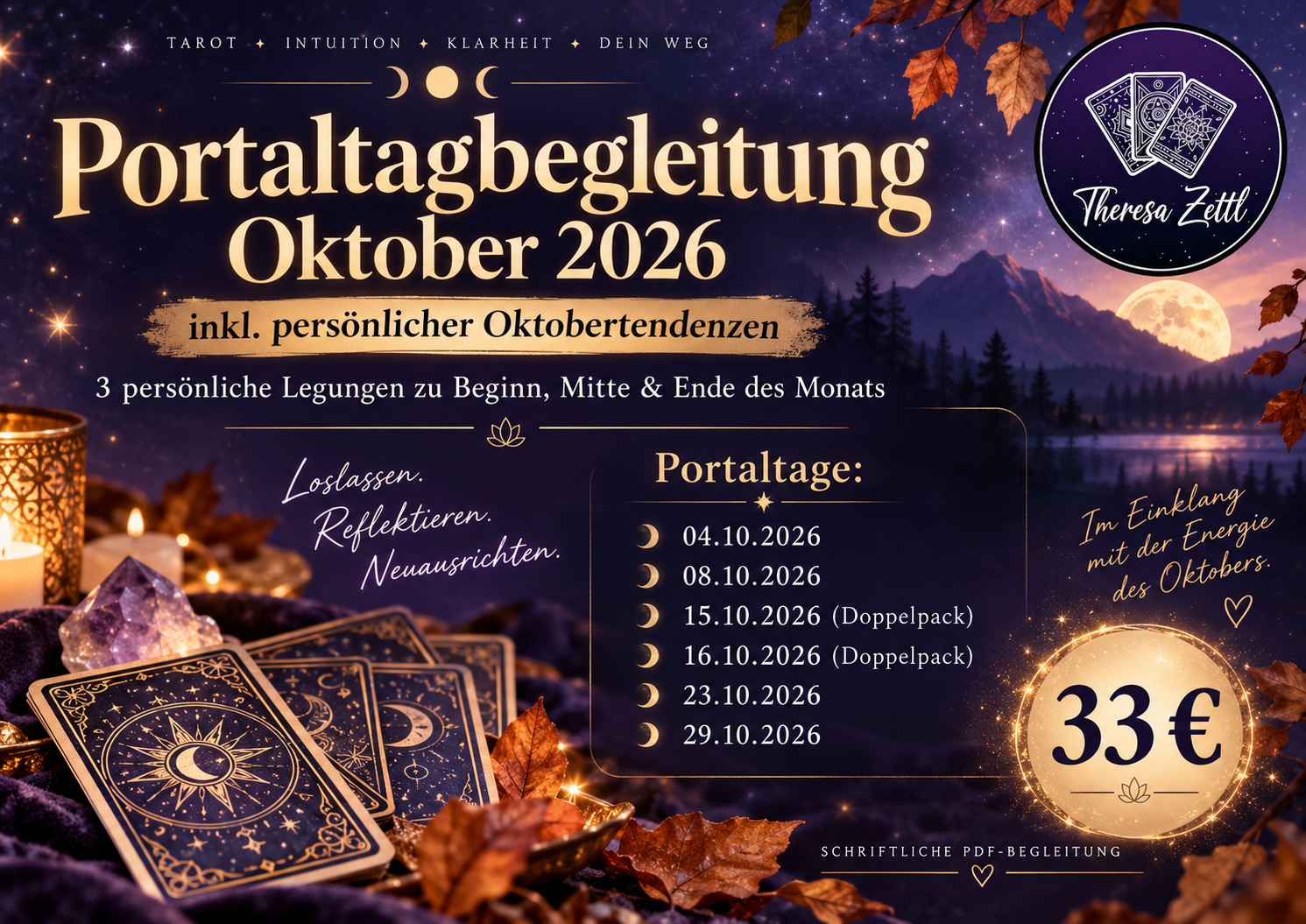 Kartenlegung: Portaltagbegleitung Oktober 2026