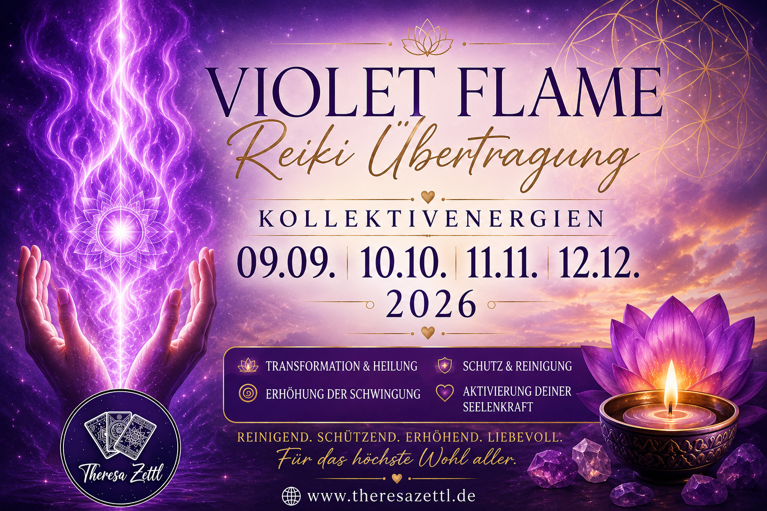 Fernreiki: Violet Flame Kollektivübertragung