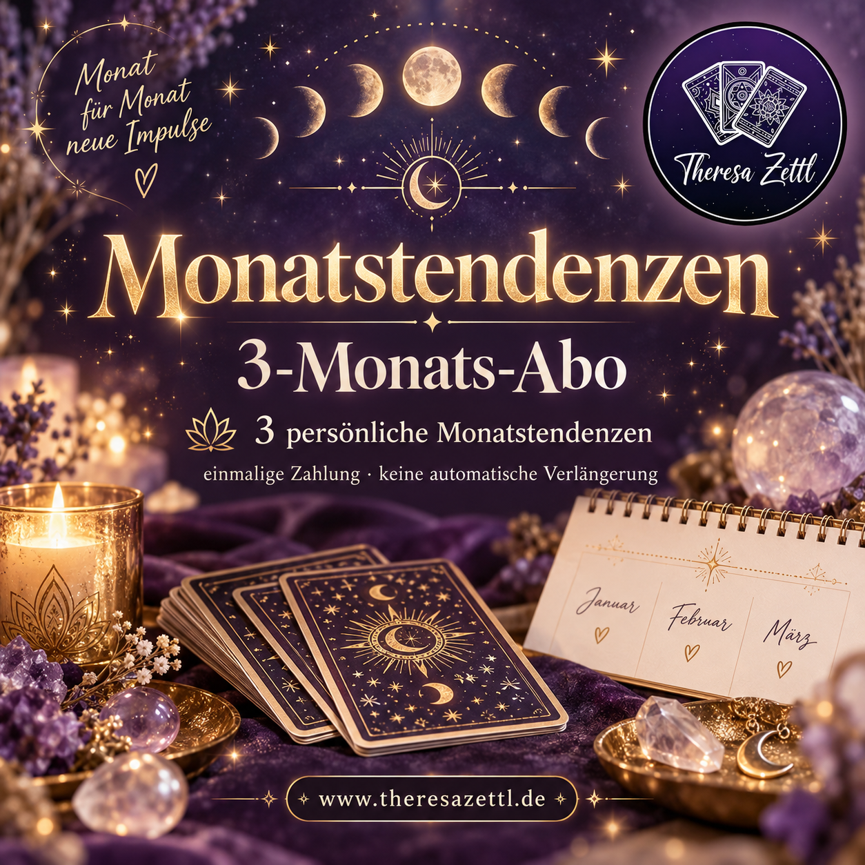 Abo: Kartenlegung: Monatstendenzen 3-Monats-Abo