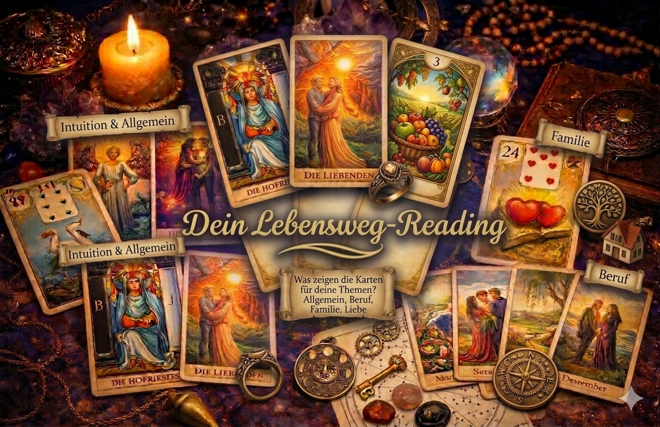 Kartenlegung: Lebensweg Reading – Klarheit für deine aktuelle Situation