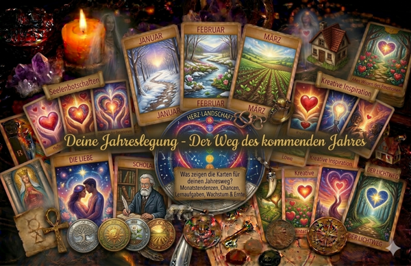 Kartenlegung: Jahreslegung - was halten die nächsten 12 Monate für dich bereit?