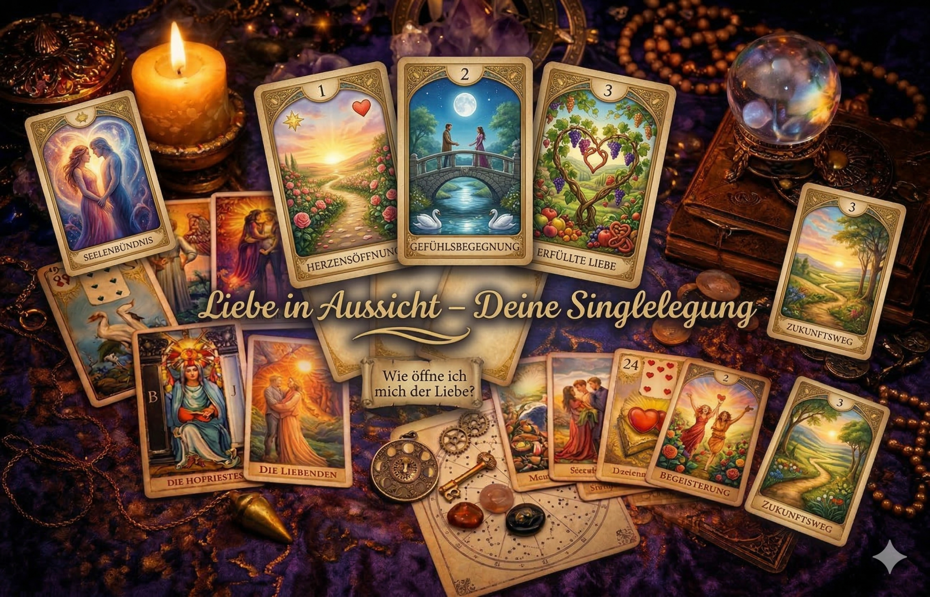 Kartenlegung: Liebe in Aussicht – Deine Singlelegung