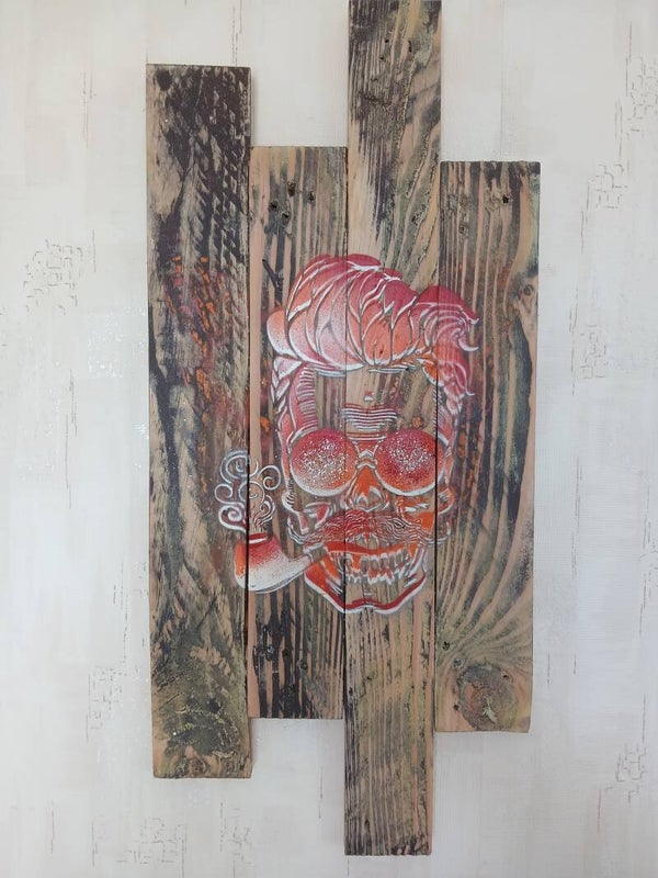 Cadre punk sur palettes