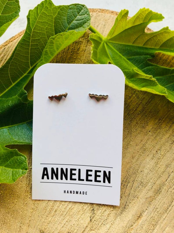 Oorstekers zilver hartjes