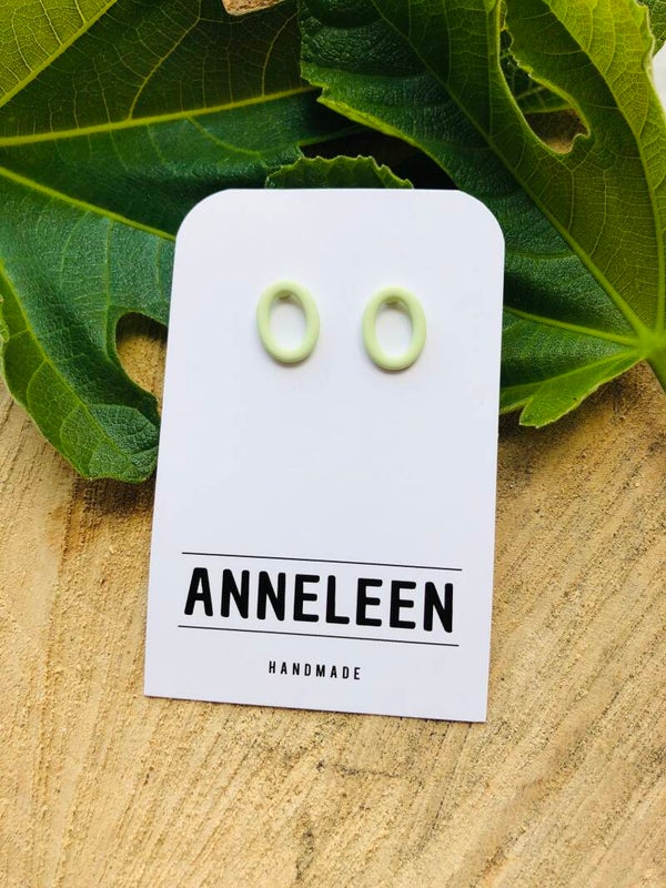 Oorstekers groen rubber