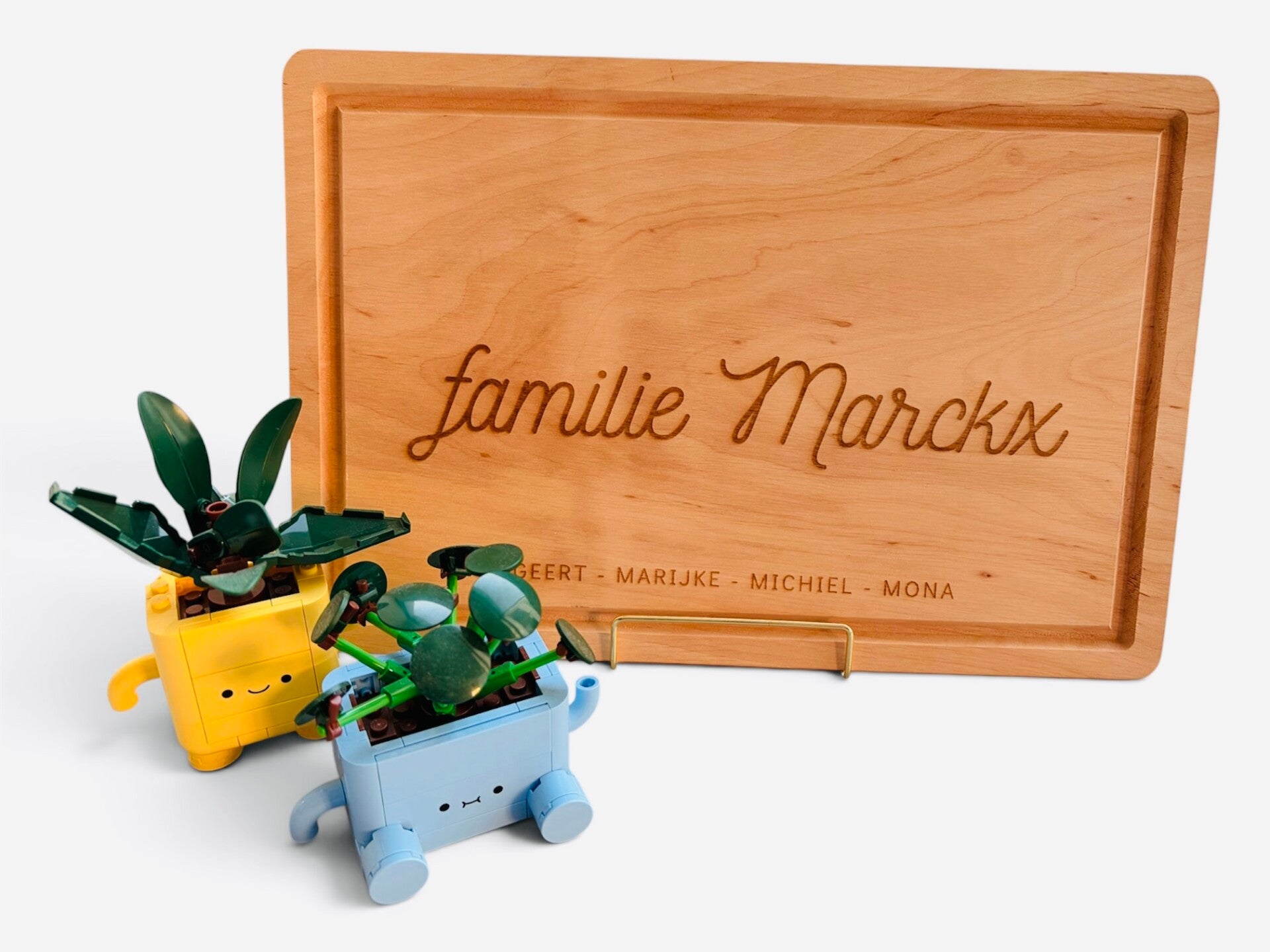 Houten plank Familie