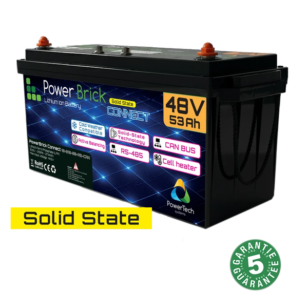 Solid-State Battery 48V-53Ah with CANBus/RS485 + Heater