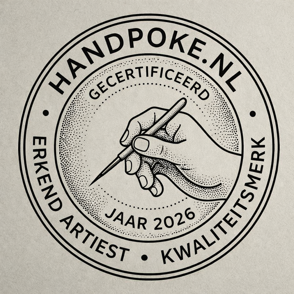 Handpoke.nl Keurmerk voor erkende tattoo artists in Nederland