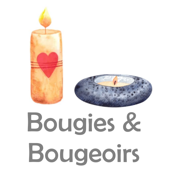 Bougies et bougeoirs