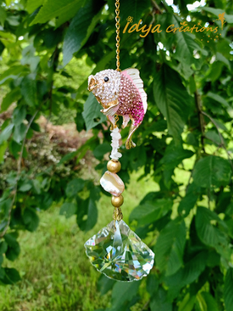 Attrape-Soleil aquarius strass rose