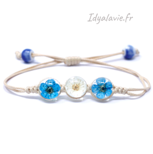 Bracelet 3 Fleurs fin