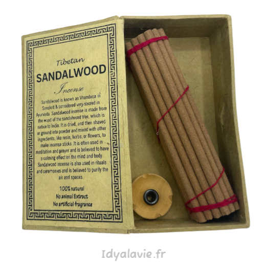 Coffret Encens dhoop himalayen bois de Santal