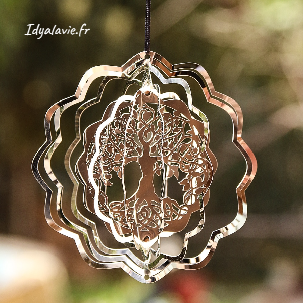 Mobile spinner Arbre de Vie métal 3D