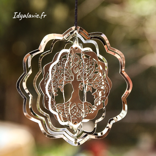 Mobile spinner Arbre de Vie métal 3D