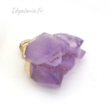Pendentif Améthyste brute