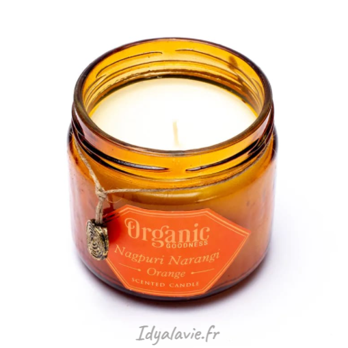 Bougie parfumée Premium Bio Orange Song of India