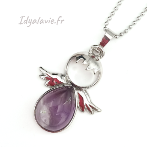 Pendentif petit ange Améthyste
