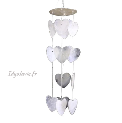 Mobile carillon cœurs