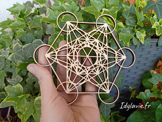 Plateau Décor ajouré Métatron 15 cm