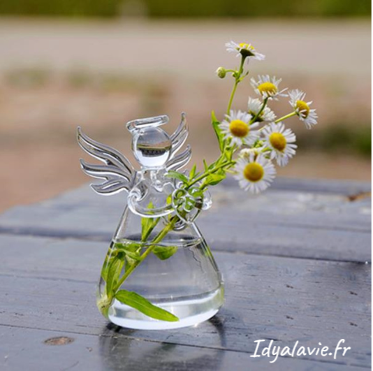 Petit Ange soliflore en verre