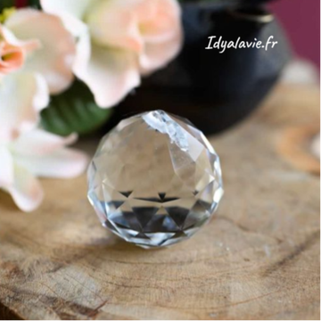 Sphère cristal Feng-Shui 30, 40, 50 ou 60 mm