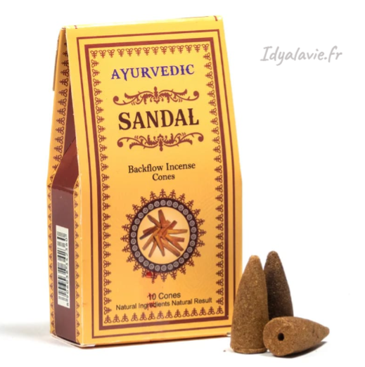 Cônes Ayurvédiques Backflow Santal