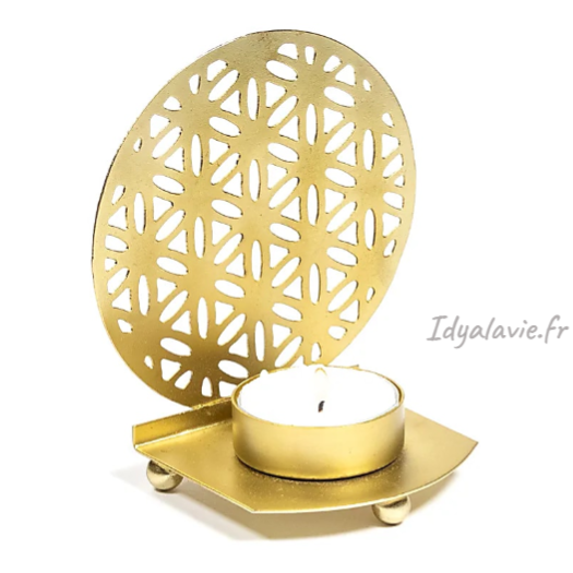 Porte-bougie d'ambiance Fleur de Vie